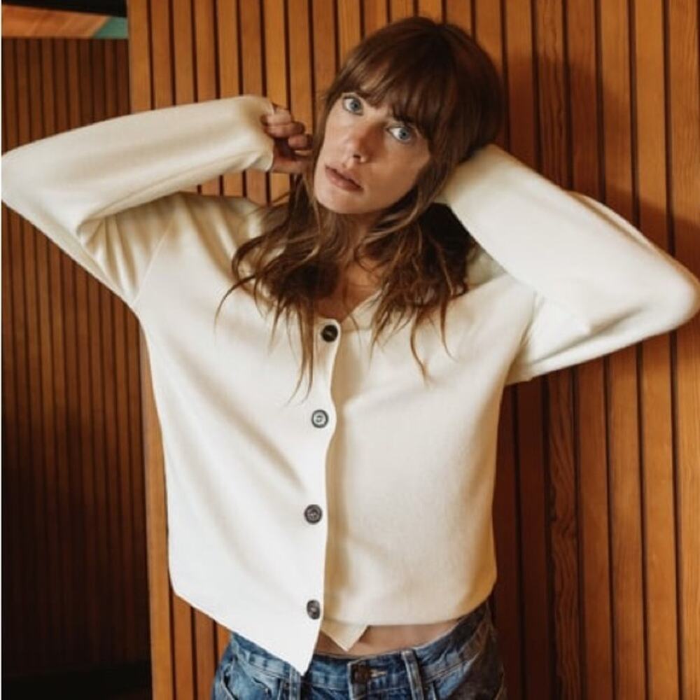 ZARA BUTTONED SOFT CARDIGAN